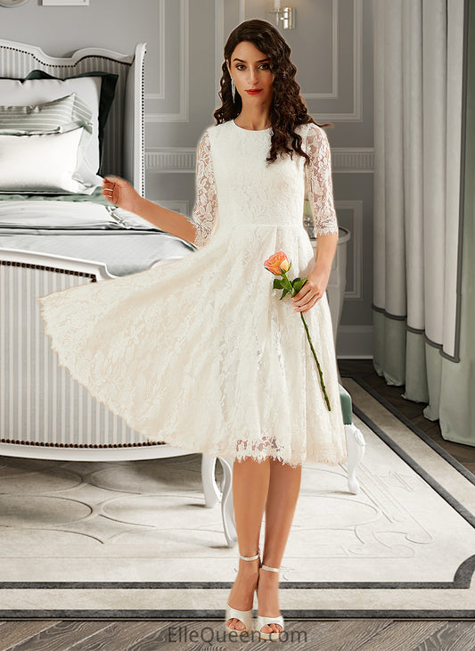 Sabrina A-Line Knee-Length Wedding Dress DGP0013699