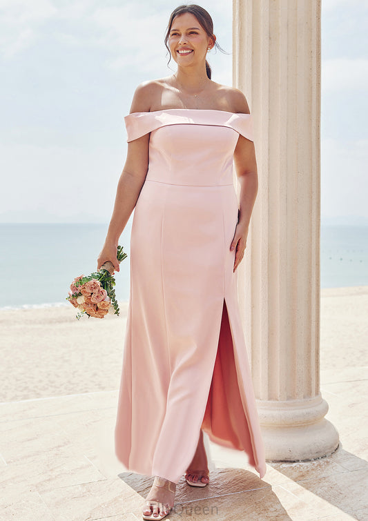 Trumpet/Mermaid Off-the-Shoulder Sleeveless Floor-Length Stretch Crepe Plus Size Bridesmaid Dresses Selena DGP0025261