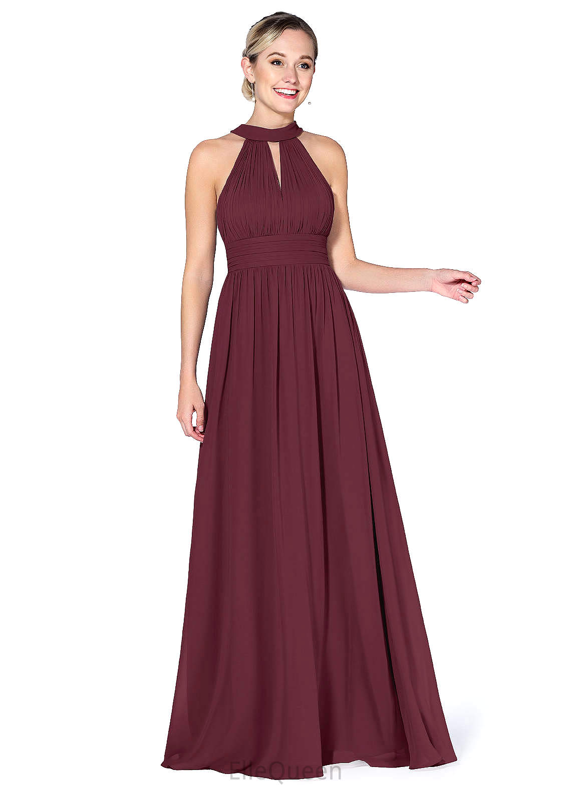 Kate Natural Waist Trumpet/Mermaid Spandex Sleeveless V-Neck Sweep-Brush Train Bridesmaid Dresses