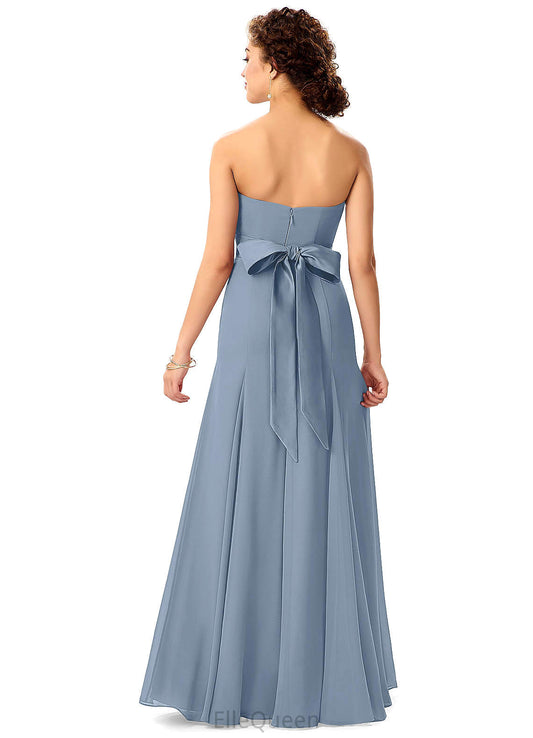 Isla Floor Length Natural Waist Trumpet/Mermaid Sleeveless Bridesmaid Dresses