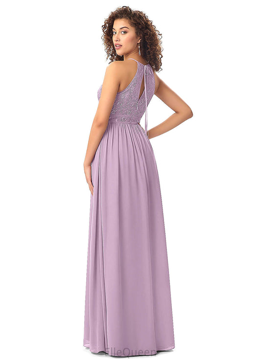 Caitlyn Sleeveless Velvet Floor Length Natural Waist Trumpet/Mermaid Straps Bridesmaid Dresses