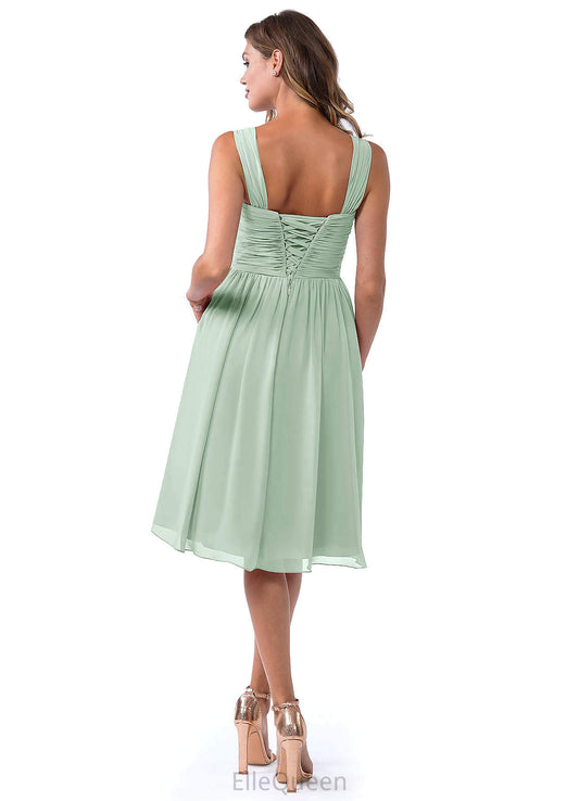 Belen Floor Length Spandex Trumpet/Mermaid Natural Waist Sleeveless Straps Bridesmaid Dresses