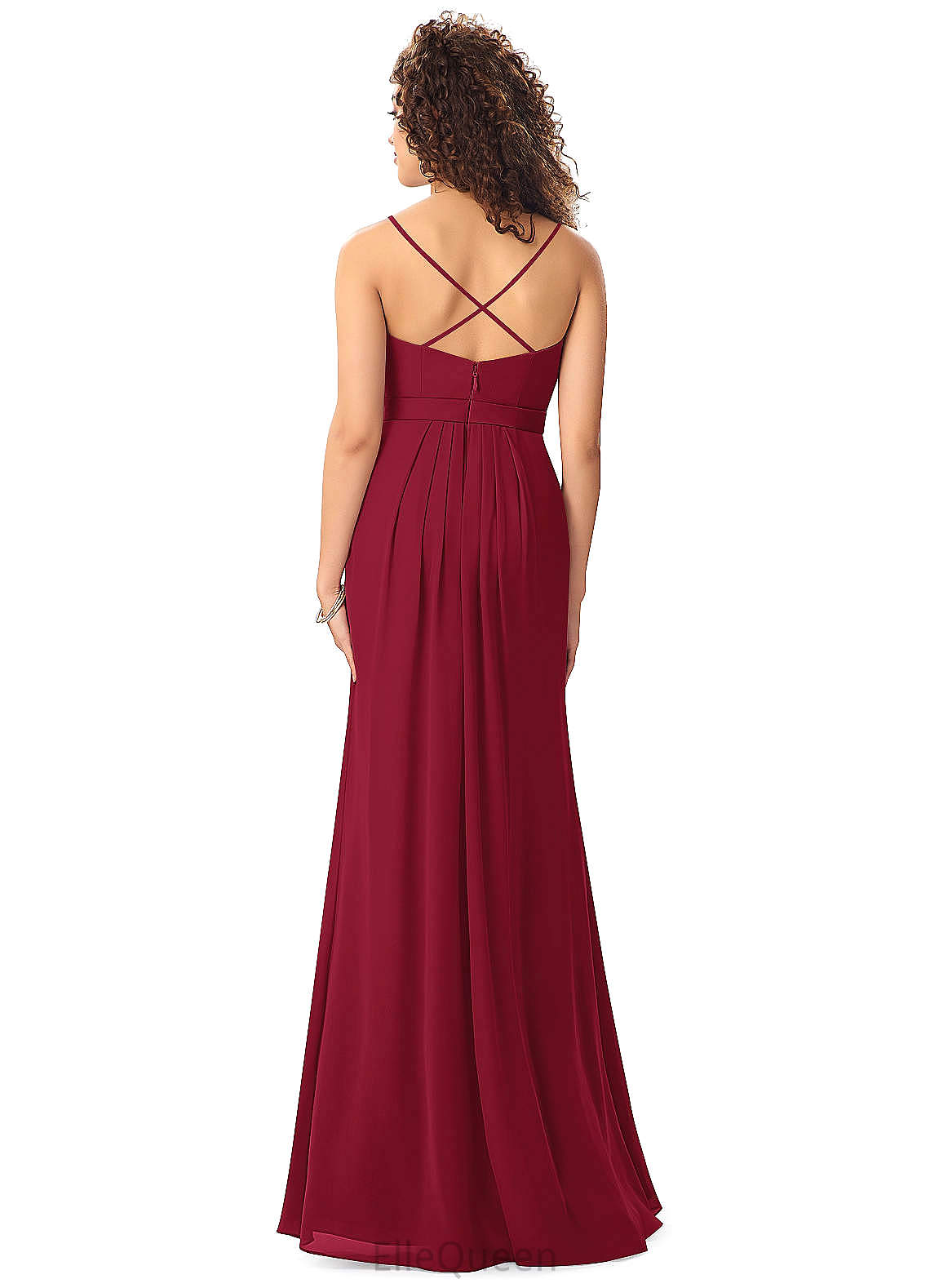 Holly Sleeveless One Shoulder Floor Length Trumpet/Mermaid Velvet Natural Waist Bridesmaid Dresses